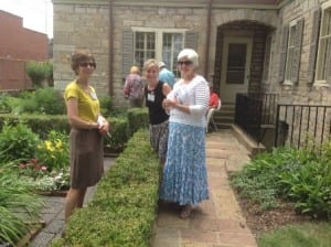 Garden tour at Matthews House, June 2014. Courtesy of Pioneer & Historical Society of Muskingum County. 