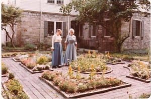 Garden tour of the Matthews House, 1970s. Courtesy of Pioneer & Historical Society of Muskingum County. 
